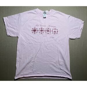 Women's Large L T Shirt Pink Four Corners Monument Utah Colorado Arizona New Mex